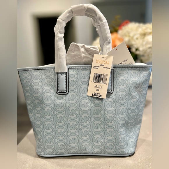 Michael Kors Jodie Blue Pale Ocean Tote - NWT - Picture 2 of 7
